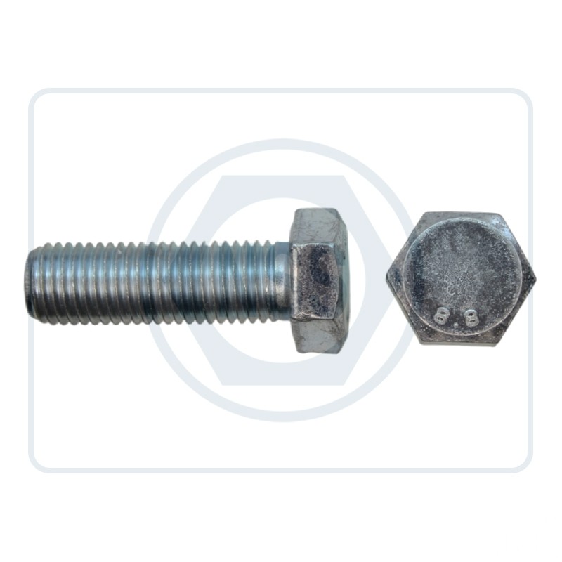 [AMC93308016ZB500] M8x16 8.8 HT HEX HD SET SCREW ZP - SMALL BOX