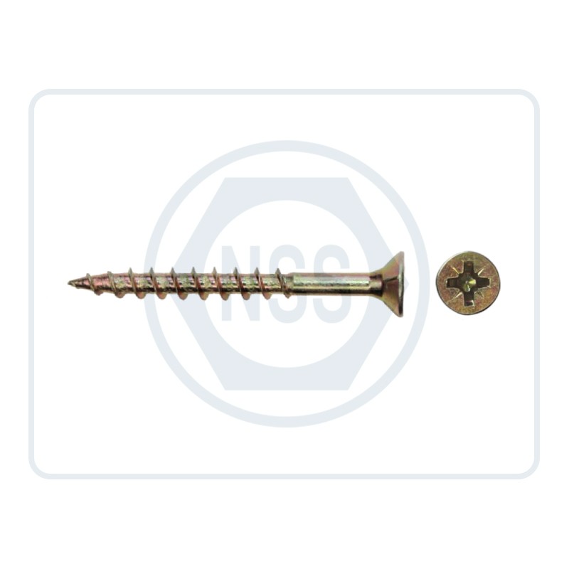 [MMCPARTT17PZ1050YB500] No10(5.0)x50 CSK PZ T17 PARTICLE BRDSCR YP - SMALL BOX